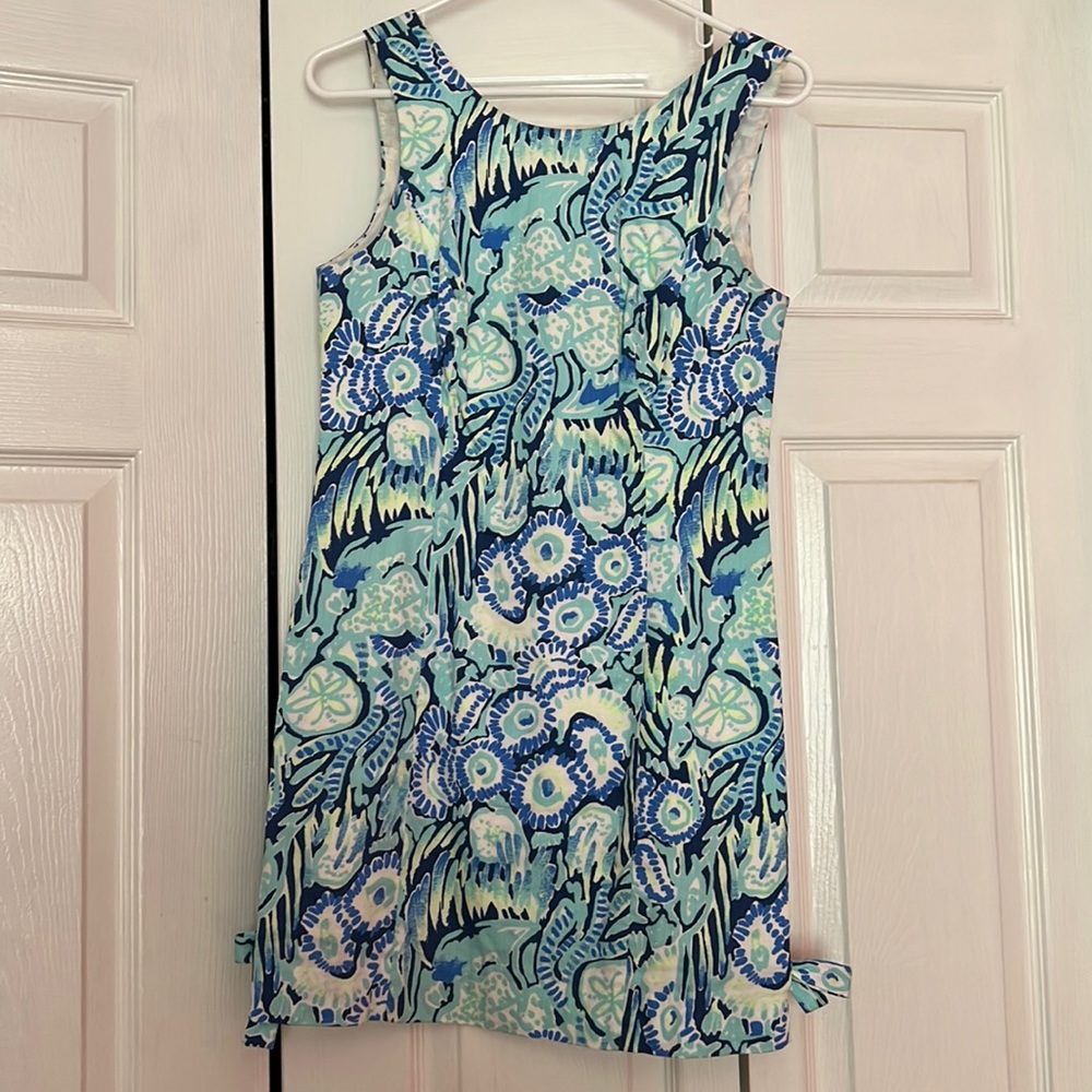 SIZE 2 Blue and Green Lily Pulitzer Midi dress . NEW condition